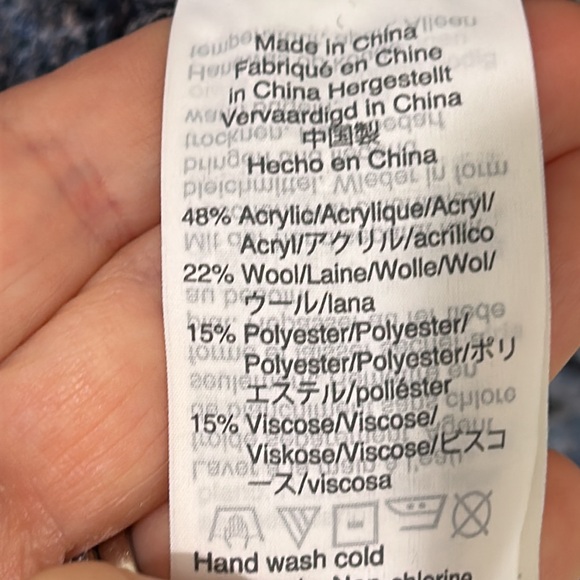 MADEWELL Pleat Shoulder Pullover Wool Blend Sweater Size Medium - Picture 14 of 16